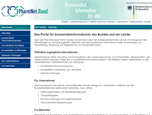 Tablet Screenshot of pharmnet-bund.de